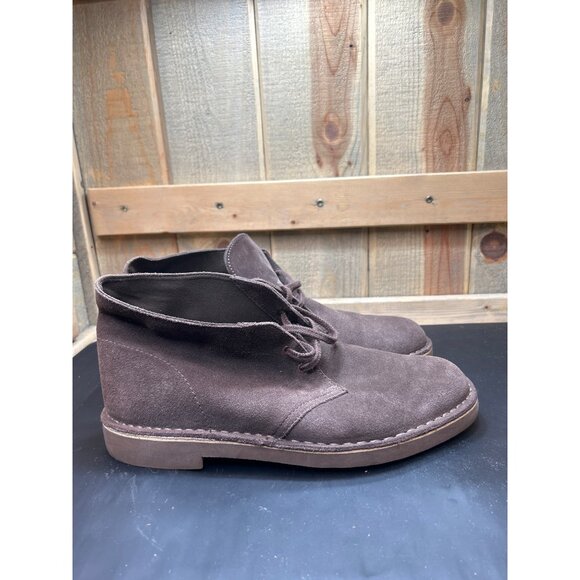 Clarks Mens Brown Suede Desert Boots Size 9.5 Chukka - Picture 1 of 8